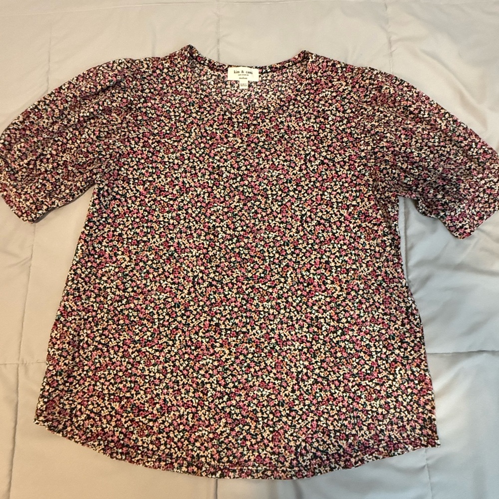 Kim & Cami Multicolor Floral Blouse